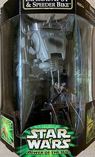 Hasbro Star Wars Power of the Jedi IMPERIAL AT-ST SCOUT WALKER PAPLOO on SPEEDER BIKE