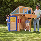 Little Tikes Real Wood Adventures 5-in-1 Game House Outdoor Wood Game Playhouse for All