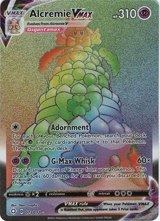 Pokemon Single Card ALCREMIE VMAX 073072 Hyper Rare SHINING FATES