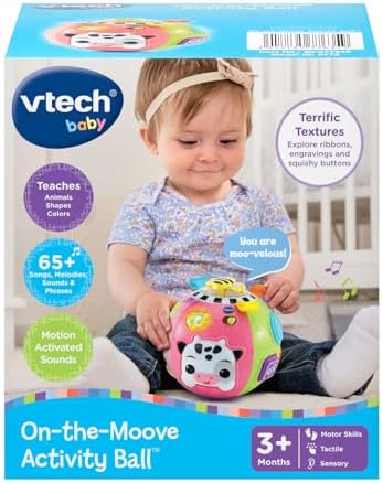 VTech Baby On-The-Moove Activity Ball with Textures Orange