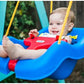 Little Tikes Snug 'n Secure Blue Swing with Adjustable Straps 2-in-1 for Baby and