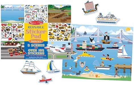 Melissa & Doug Melissa Doug Reusable Sticker Pad Vehicle