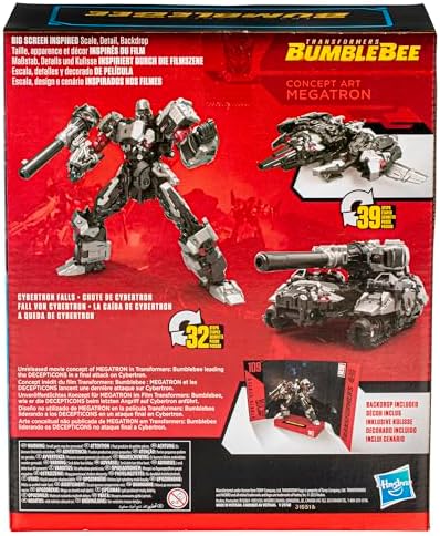 Transformers Studio Series Leader Bumblebee 109 Concept Art Megatron 8.5-inch Converting
