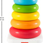 Fisher-Price Baby Stacking Toy Rock-A-Stack Rings with Roly-Poly Base for Ages 6 Months