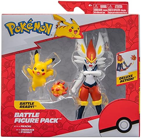 Pokemon Battle Figure 2 Pack - 2-Inch Eevee and 4.5-Inch Scyther Battle Ready Figures