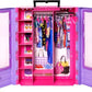 Barbie Fashionistas Ultimate Closet 6 Hangars Purple with Fold-Out Rack Carrying Handle Portable Storage for Fashion Doll