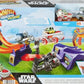 Hot Wheels Star Wars RacerVerse Toy Car Track Set 2 Die-Cast Racers Grogu's Great Race