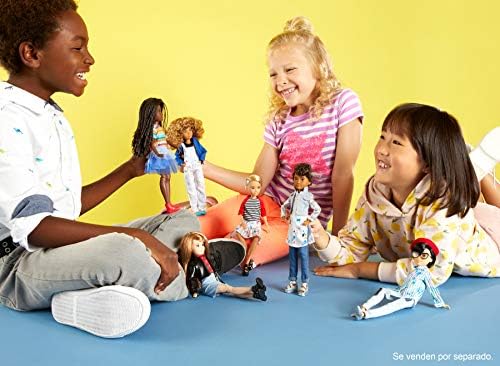 Mattel Creatable World Deluxe Character Kit Customizable Doll Black Straight Hair