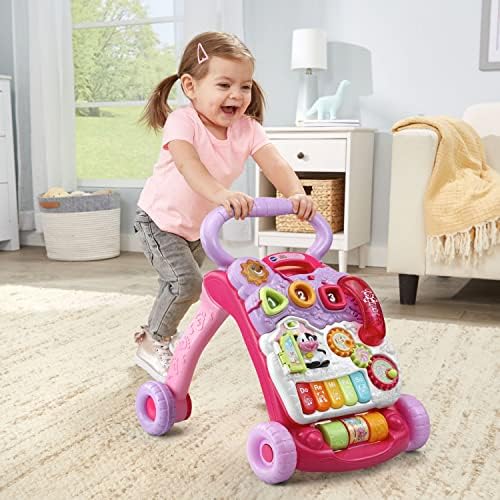 VTech Sit-to-Stand Learning Walker Frustration Free Packaging Blue