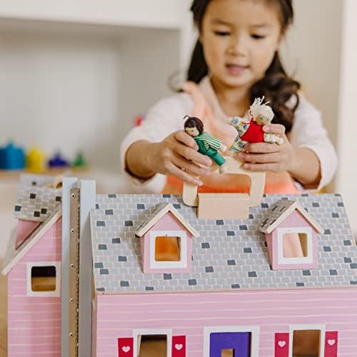 Melissa & Doug Melissa Doug Fold and Go Wooden Doll