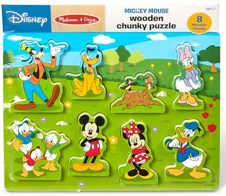 Melissa & Doug Melissa Doug Disney Mickey Mouse Wooden Chunky Puzzle