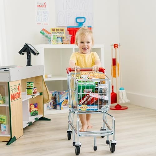 Melissa & Doug Melissa Doug Toy Shopping Cart With Sturdy Metal Frame