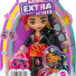 Barbie Extra Minis Doll with Red Black Hair Wearing Flame-Print Dress Moto Jacket 5.5-inch
