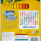 Crayola Super Tips Marker Set 100ct Fine Point Washable Markers Drawing Markers for