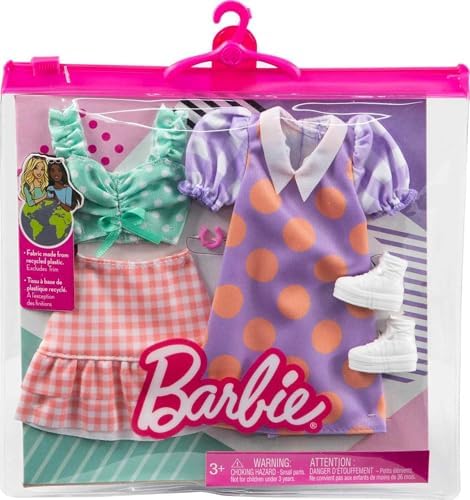 Barbie Fashions 2-Pack Clothing Set 2 Outfits Doll