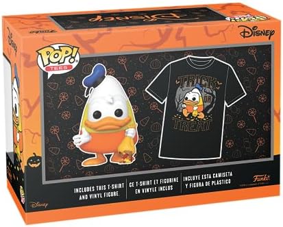 Funko POP Tee Disney - Halloween Donald Duck - Glow in The Dark - Small - S - T-Shirt - Clothes with Collectable Vinyl Figure