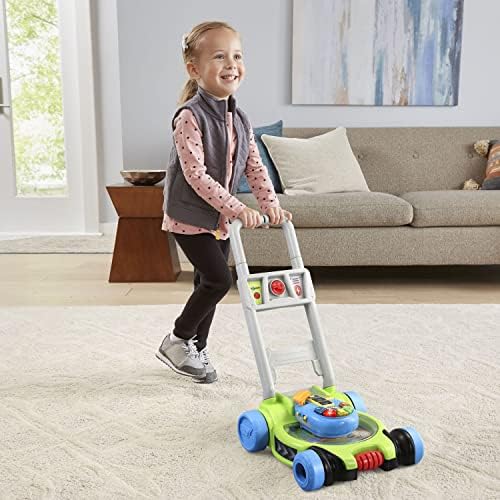 VTech Pop and Spin Mower Toy Frustration Free Packaging Green