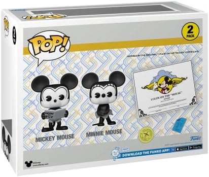 Funko Disney Mickey Mouse One Walt's Plane - Pilot Mickey Mouse Pop 2 Pack Mickey Mouse