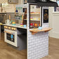 Little Tikes Real Wood Cafe Bakery Wooden Play Kitchen with Realistic Lights Sounds and