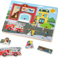 Melissa & Doug Melissa Doug Around the Fire Station Sound Puzzle - Wooden Peg Puzzle 8 pcs