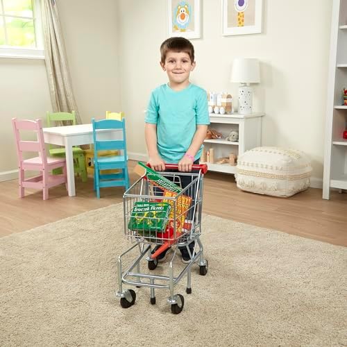 Melissa & Doug Melissa Doug Toy Shopping Cart With Sturdy Metal Frame
