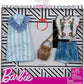 Barbie Clothes - 2 Outfits Doll Include a Blue and White Shirt Dress 3 to 8 Year Olds