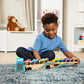 Melissa & Doug Melissa Doug Mega Race-Car Carrier - Wooden Tractor and Trailer With 6