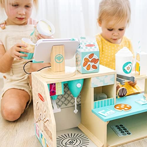 Melissa & Doug Melissa Doug Wooden Cafe Barista Coffee Shop 35 Pieces - FSC Certified