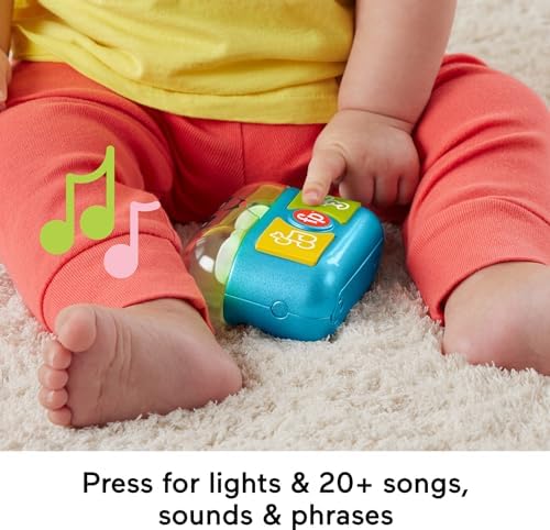 Fisher-Price Baby Toddler Toy Laugh Learn Wake Up Learn Coffee Mug with Learning for