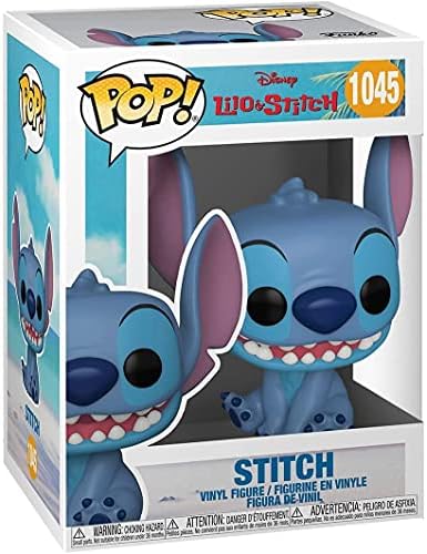 Funko Disney Lilo Stitch - Smiling Seated Stitch Pop Vinyl Figure Bundled with Compatible