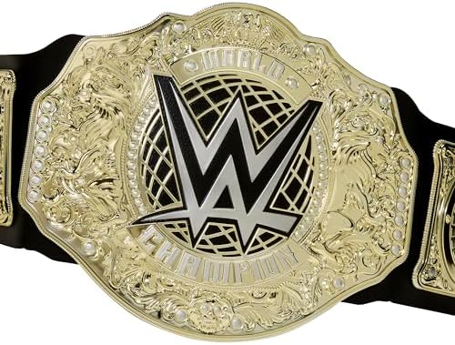Mattel WWE Championship Title Belt Kid-Sized Wearable Role-Play Costume Accessory with