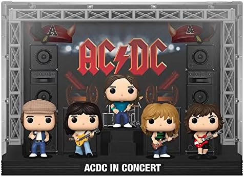 Funko ACDC Pack 5 Figurines POP Moments DLX Vinyl ACDC in Concert 9 cm