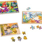 Melissa & Doug Melissa Doug 3-Puzzle Jigsaw Set - Dinosaurs Ocean and Safari