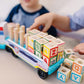 Melissa & Doug Melissa Doug PAW Patrol Wooden ABC Block Truck 33 Pieces - Sort And Stack Alphabet Blocks For Toddlers Vehicle