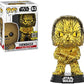 Funko Pop Star Wars Chewbacca Gold Chrome Galactic Convention
