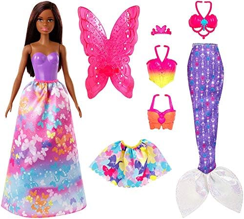 Barbie Dreamtopia Doll Gift Set Approx. 12-inch Brunette with 3 Fashions