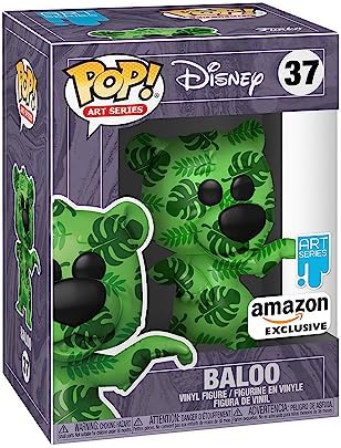 Funko Pop Artist Series Disney Treasures of The Vault - Baloo - Disney Standard Characters - Amazon - Collectable Vinyl Figure