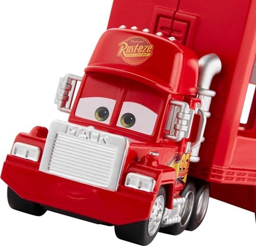 Mattel Disney and Pixar Cars Mini Mack Racers Hauler 1 Toy Car Transporter Truck Holds 18