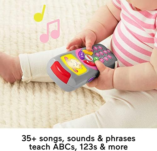 Fisher-Price Baby Learning Toy Laugh Learn Puppy's Remote Pretend TV Control with Music