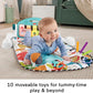 Fisher-Price Baby Playmat Glow and Grow Kick Play Piano Gym Blue Musical Learning Toy