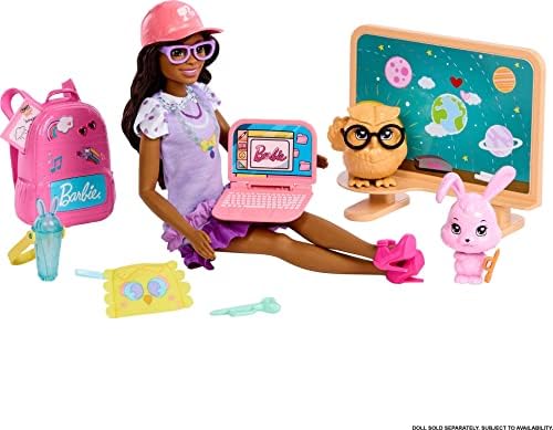 Barbie My First Barbie Story Starter Pet Care Pack with Dog House Puppy Cat Sized to Doll