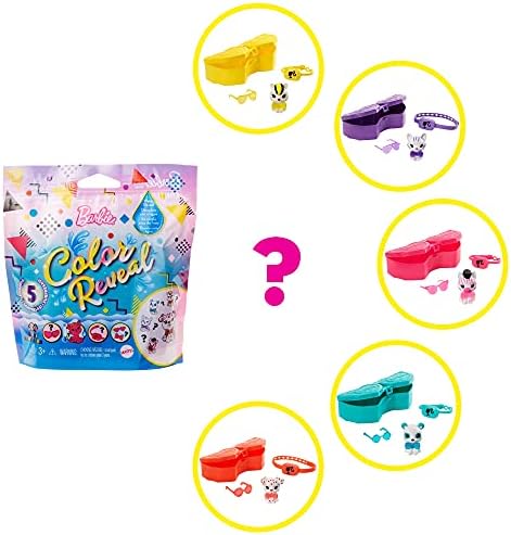 Barbie Mattel - Barbie Color Reveal Pets Monochrome Series One Surprise Color Reveal with