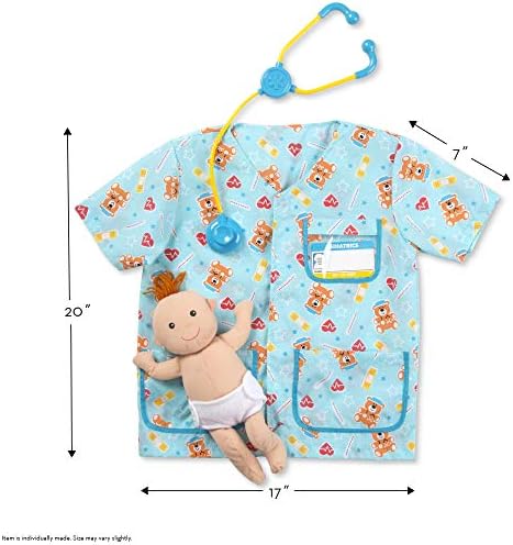 Melissa & Doug Melissa Doug Pediatric Nurse Role Play Costume Set Frustration-Free
