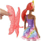 Barbie Dreamtopia Fairy Fashion Doll Pink Hair with Removable Skirt Headband Wings
