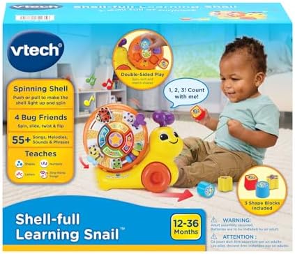 VTech Shell-Full Learning Snail Pull Toy for Toddlers