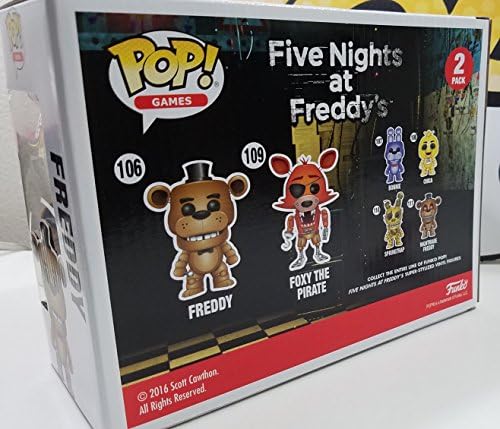Funko POP Five Nights at Freddy's - Foxy the Pirate Fox with Freddy Fazbear - FYE 2 pack