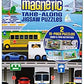 Melissa & Doug Take-Along Magnetic Jigsaw Puzzles Travel Toy Vehicles