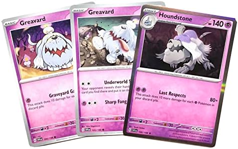 Pokemon Houndstone 106198 - Scarlet Violet - Pokemon Evolution 3 Card Set - Greavard