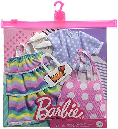 Barbie Fashions 2-Pack Clothing Set 2 Outfits Doll