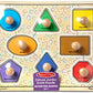 Melissa & Doug Melissa Doug Deluxe Jumbo Knob Wooden Puzzle - Geometric Shapes 8 pcs